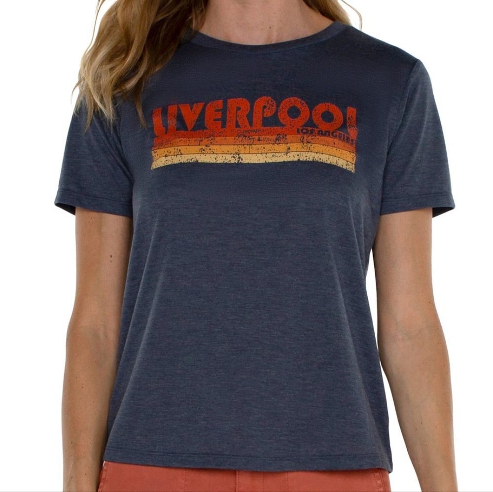 NWT! Liverpool Los Angeles Short Sleeve Crew Neck Tee XL